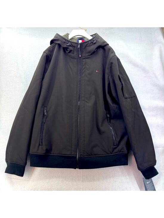 Tommy Hilfiger Other - NWT Men’s Tommy Hilfiger Water & Wind Resistant Zip-up Hooded Jacket Black Large